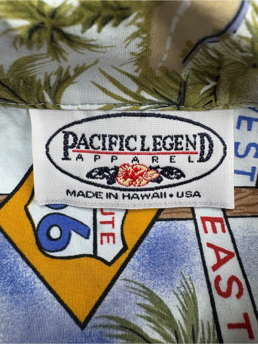 Pacific Legend Men’s L Made in Hawaii Shirt Route 66 Fun Print Cotton - Picture 2 of 8